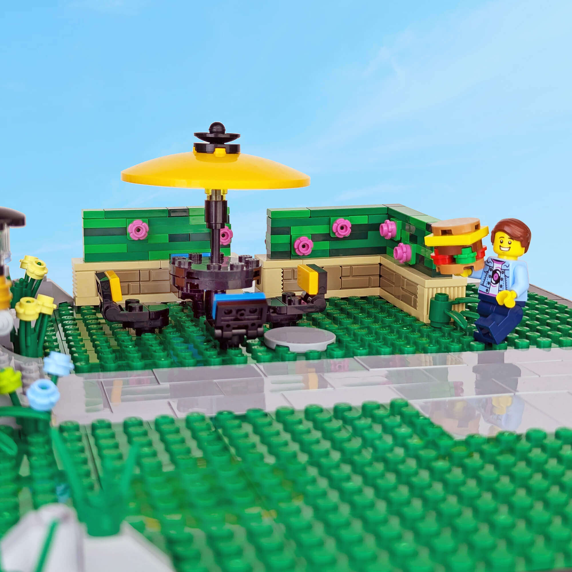 Hedge Planter Set - Custom Building Set - Made Using LEGO® Parts